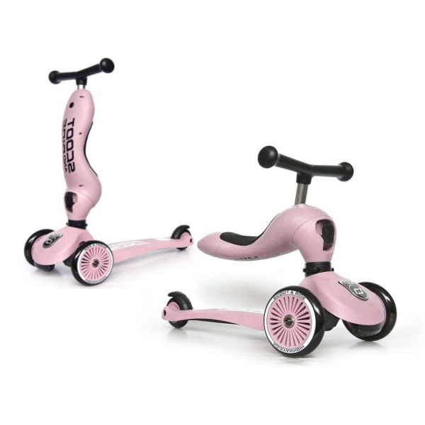 Patinete y Correpasillos One Rosa Claro