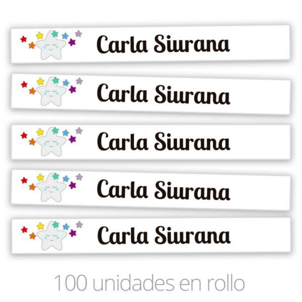 Cinta Termoadhesiva Marca Ropa Blanco