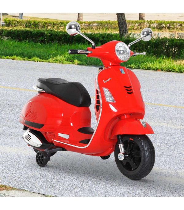 Vespa Moto Electrica Roja 3-6 años - Imagen 2