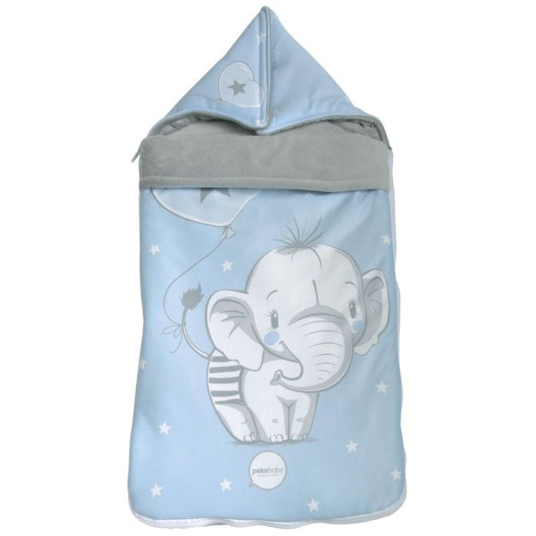 Saco Envolvente Cuco Elefante Azul