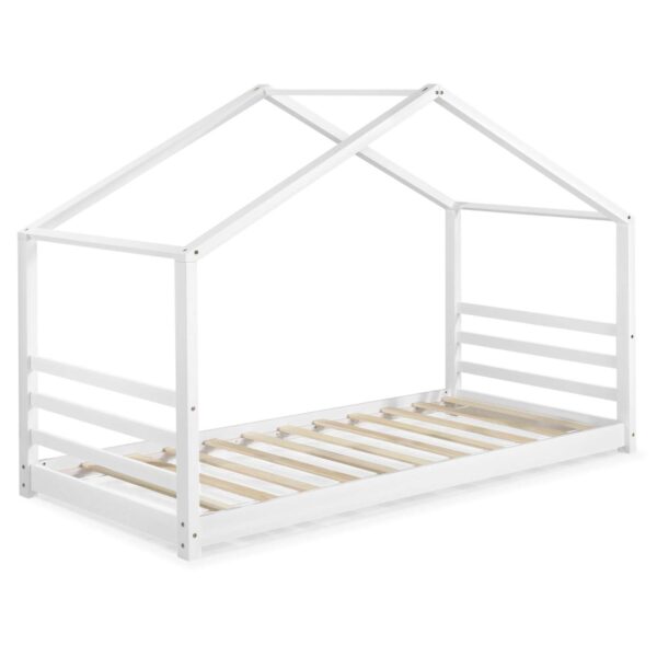 Cama Casita + Somier Pia Blanco 90x200 cm - Imagen 2