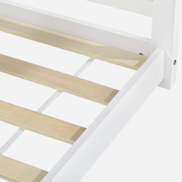 Cama Casita + Somier Pia Blanco 90x200 cm - Imagen 5