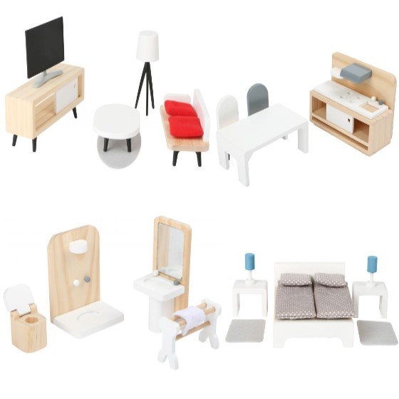 Muebles para casa de muñecas